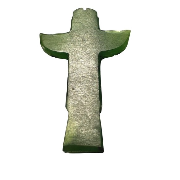 Nephrite Jade Hand-Carved Totem Pendant Alaska Native Design Protection Talisman - Picture 9 of 10